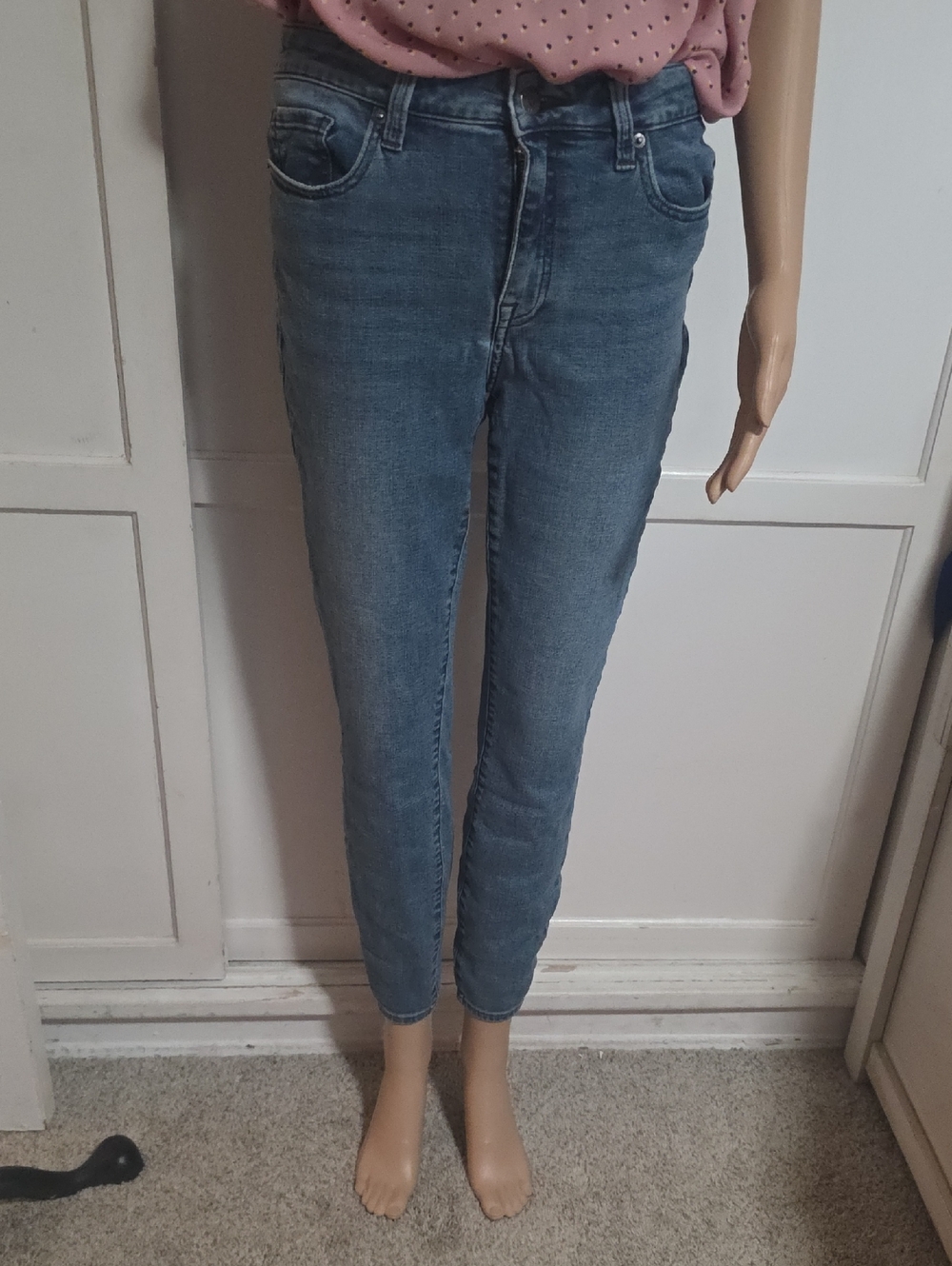 Pistola Classic High-Rise Skinny Jeans in Medium Blue